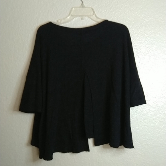 free People short sleeve thermal top split back sz xs - Picture 6 of 6